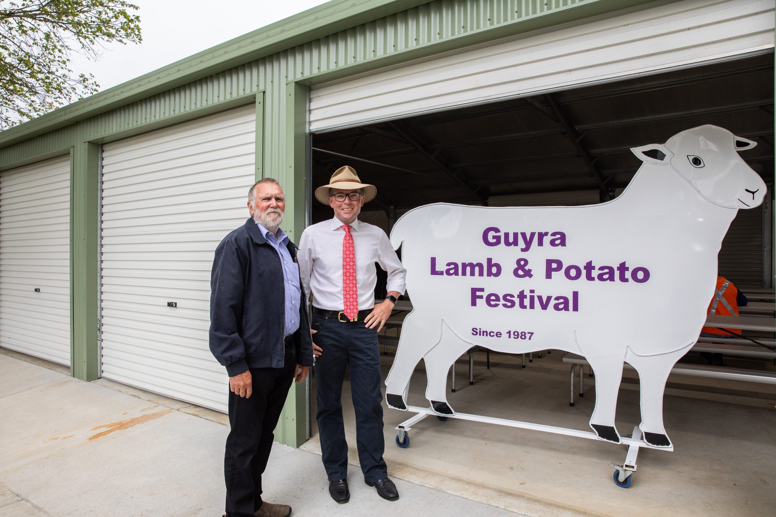 NEW GUYRA LAMB & POTATO FESTIVAL PAVILION OFFICIALLY OPENED Adam Marshall